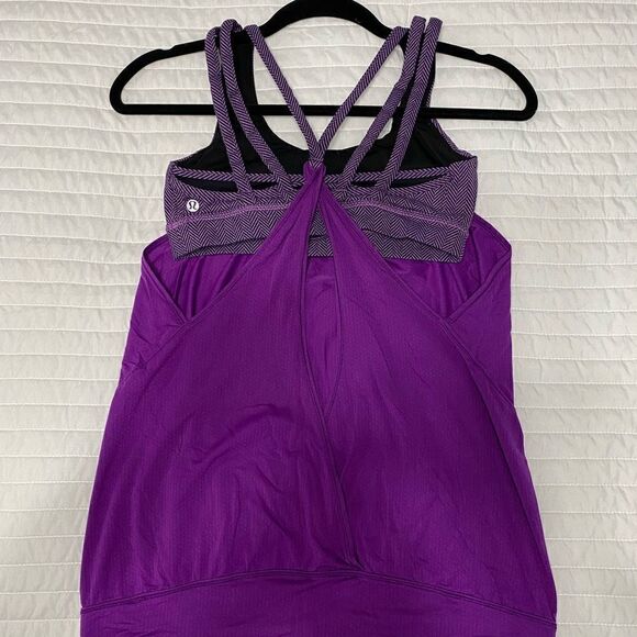 Lululemon Nouveau Limits Tank Built in Bra Women Size 6 - Picture 3 of 9